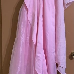 Prom dress - Morgan & Co light pink satin dress size 1/2, altered to a 0